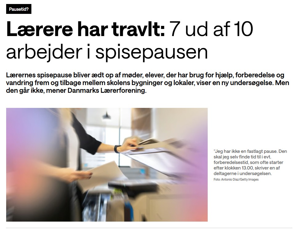 Pause til lærere